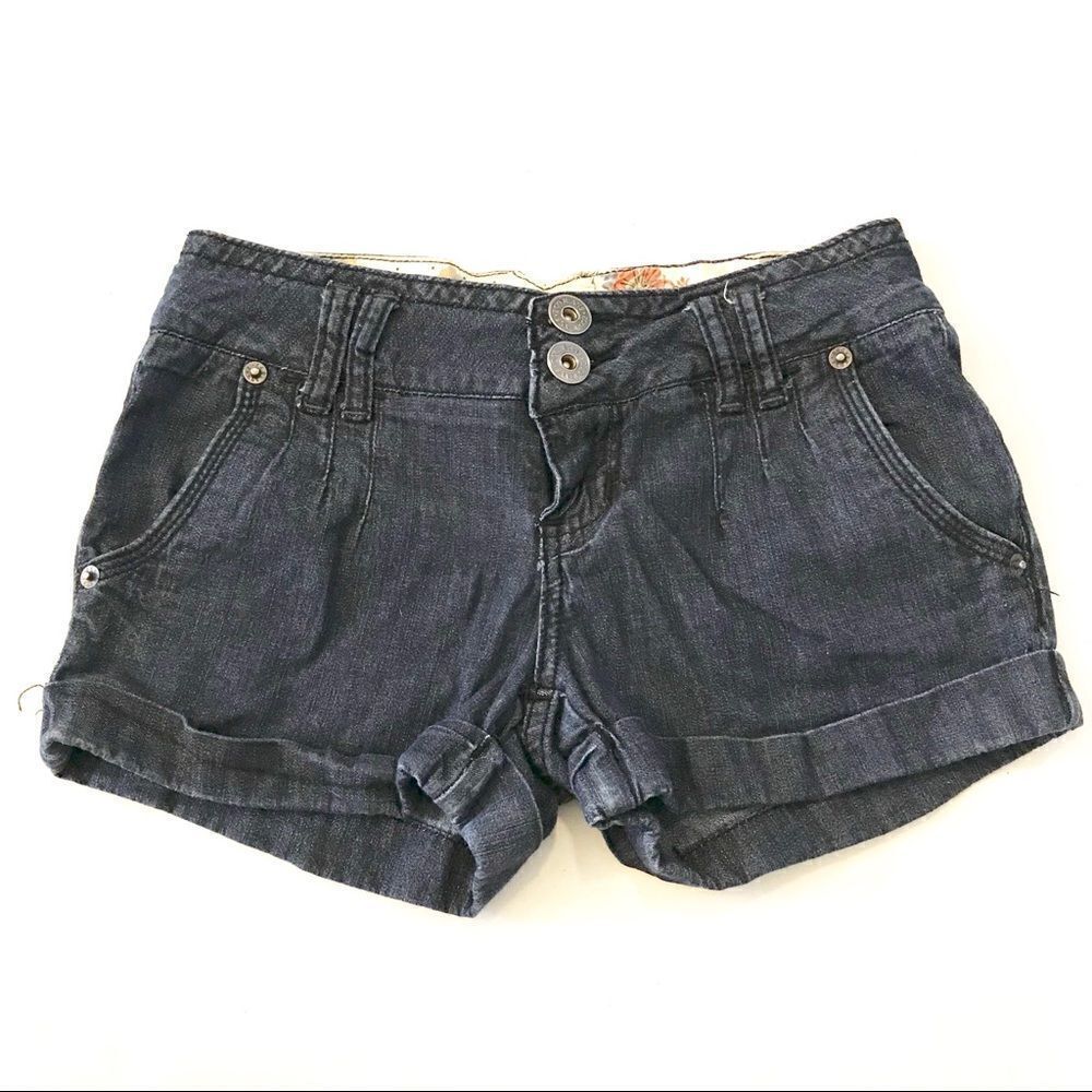 ZCO Jeans Denim Cuffed Shorts Double Button Size 3